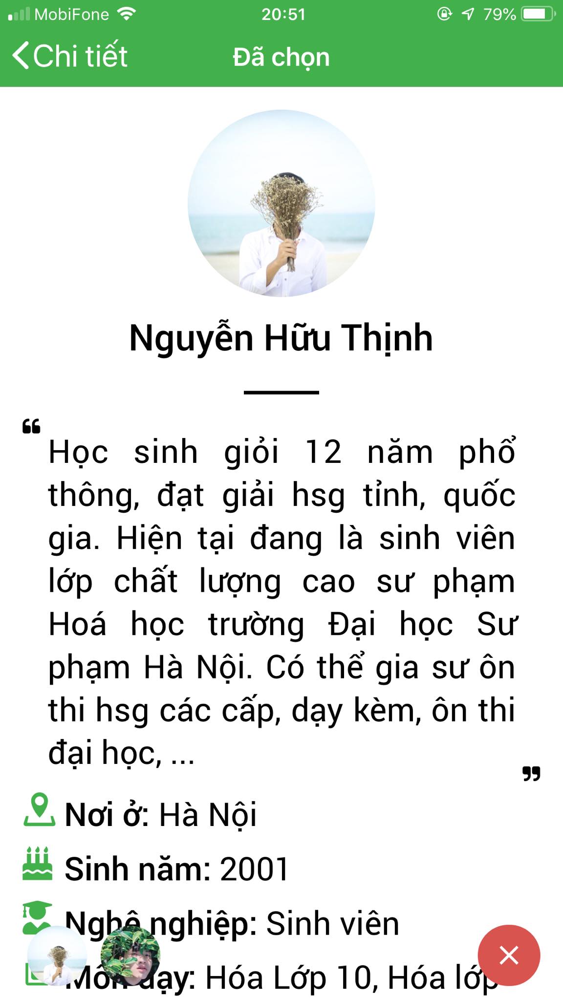 App Daykemtainha.vn Hóa lớp 8